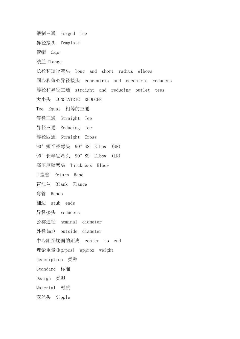 管件中英文对照_第2页