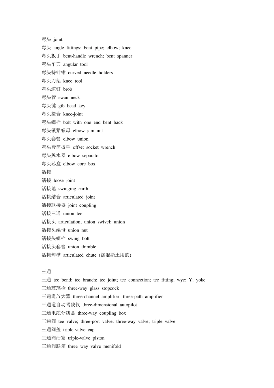 管件常用英文词汇及缩写I_第1页