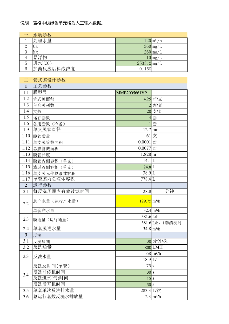 管式膜计算书_第1页