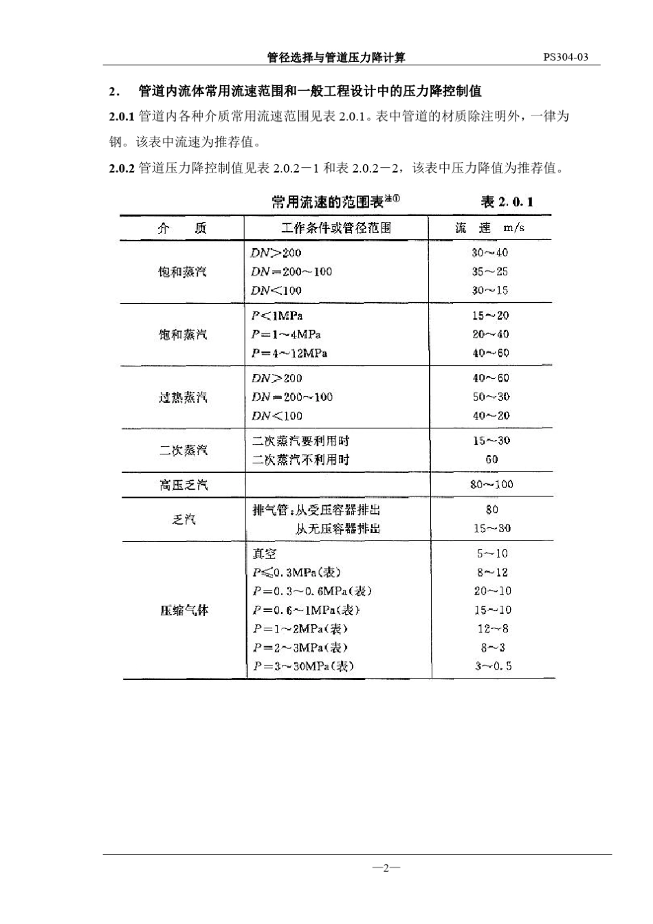 管径选择与管道压力降计算(2017最新版)_第2页