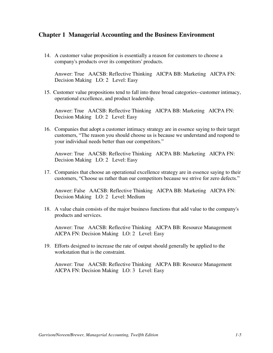 管理会计Managerialaccounting习题Chapter01_第3页