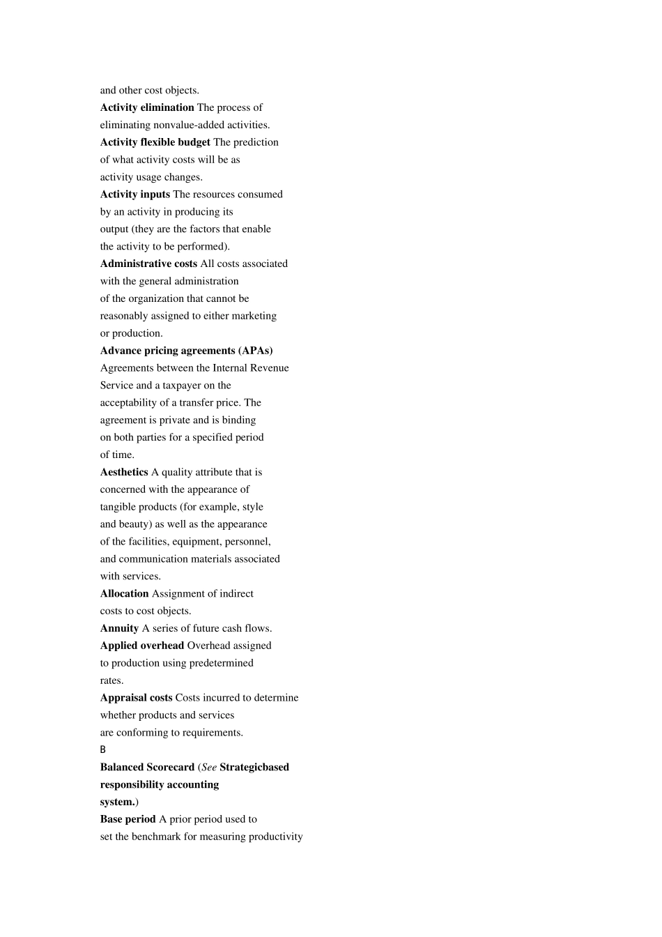 管理会计专业术语词汇_第2页