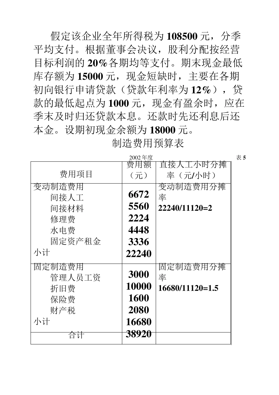 管理会计全面预算案例_第3页
