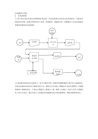 管理信息系统应用题部分实例