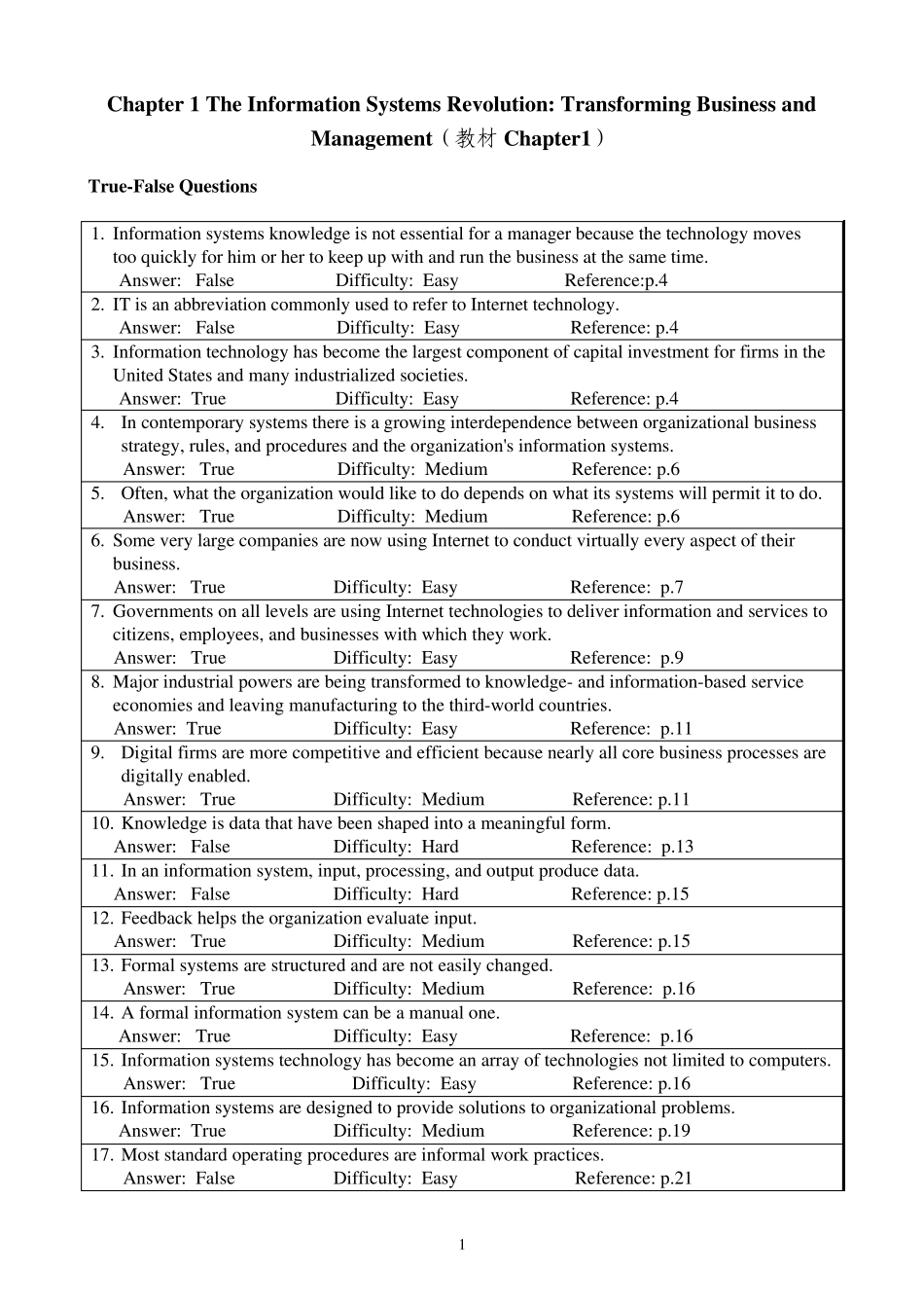 管理信息系统英文版第九版全部习题(最新整理)_第2页