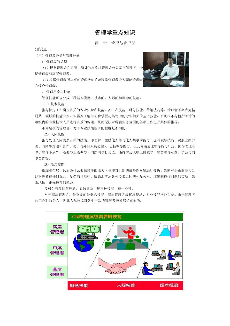 管理学重点知识2013.4.9_第1页