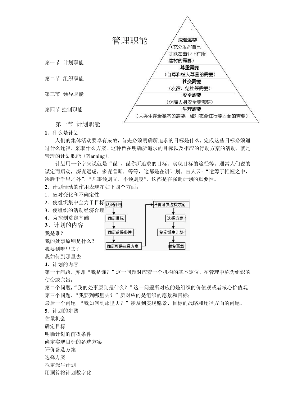 管理的四项基本职能修订版_第1页