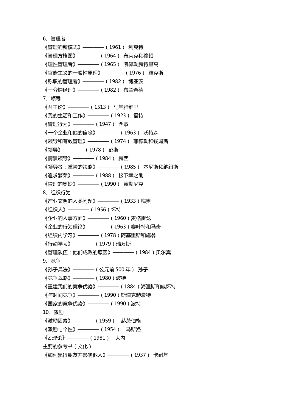管理类必备书籍汇总_第2页