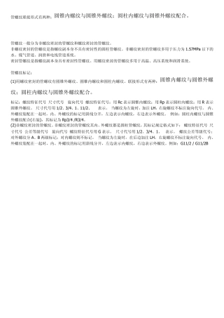 管螺纹联接形式有两种