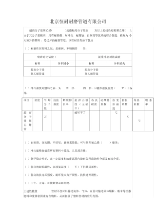 管道,超高分子量聚乙烯管道、超高分子量聚乙烯复合管道、衬胶管道、衬塑管道,