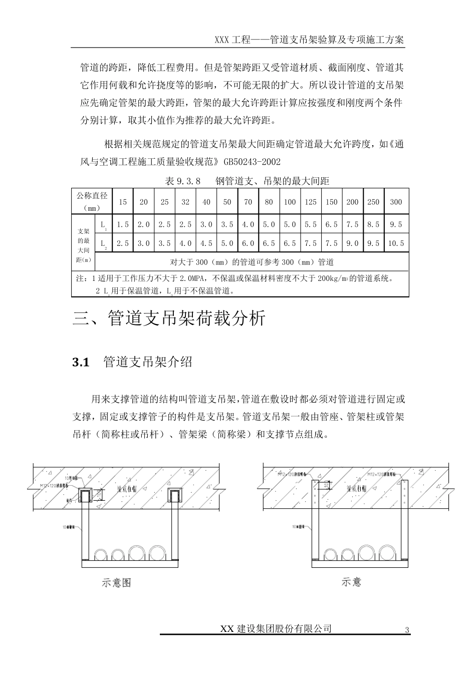 管道吊架施工方案_第3页