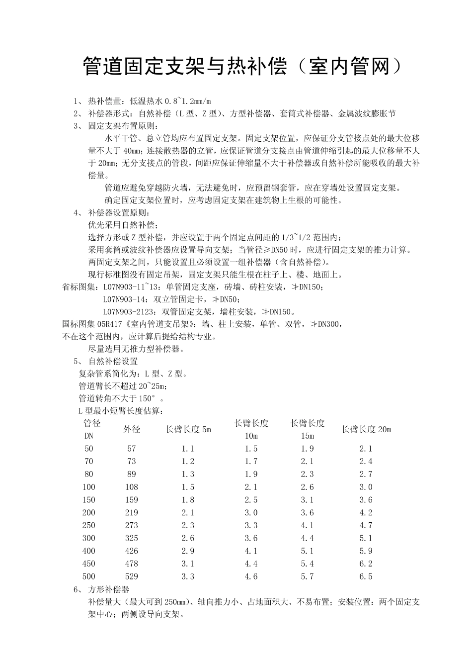 管道固定支架与热补偿_第1页
