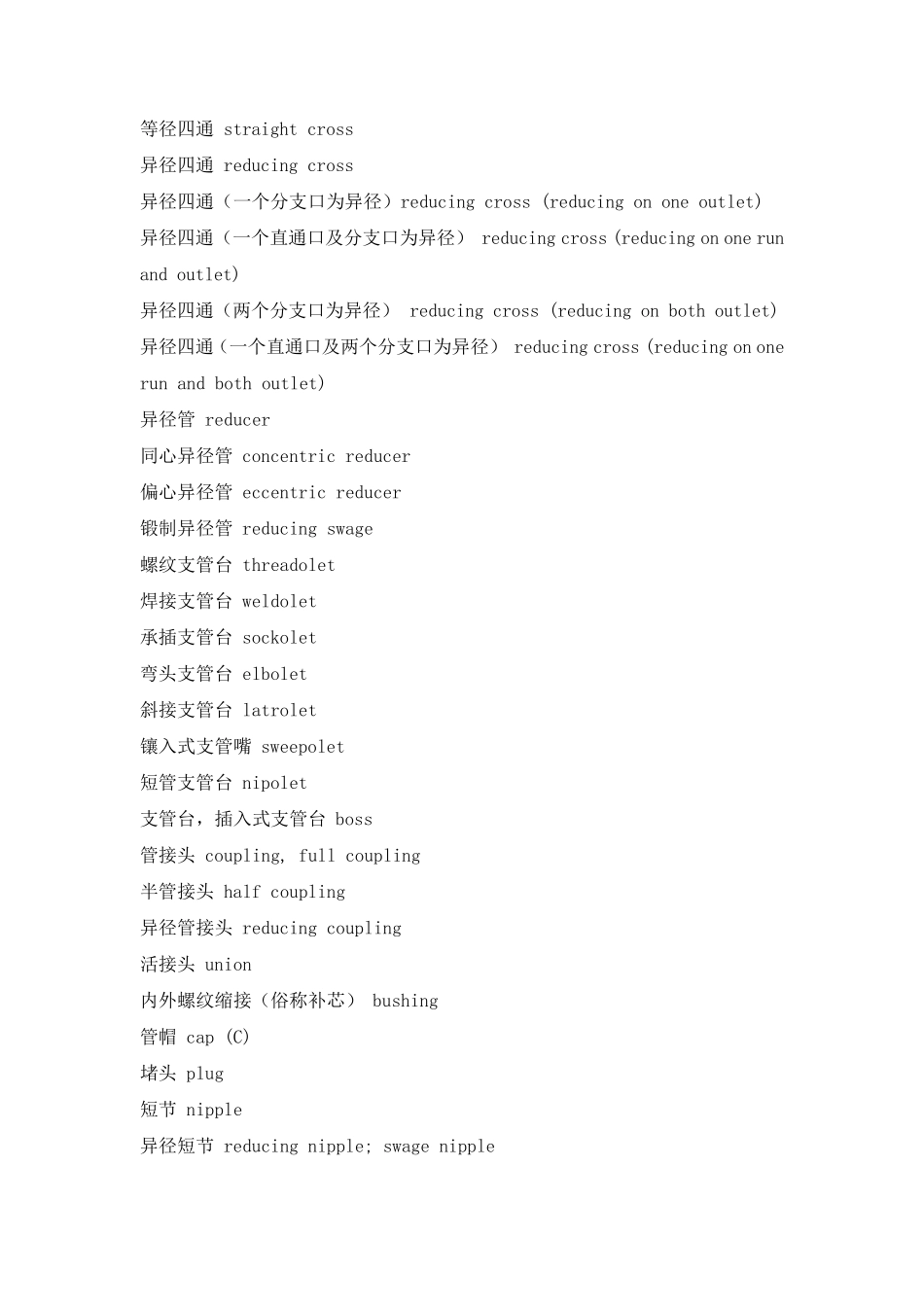 管道工程常用英语词汇_第3页