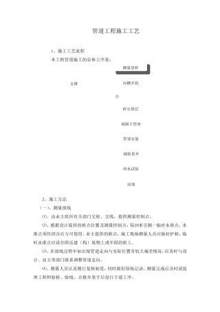 管道工程施工工艺
