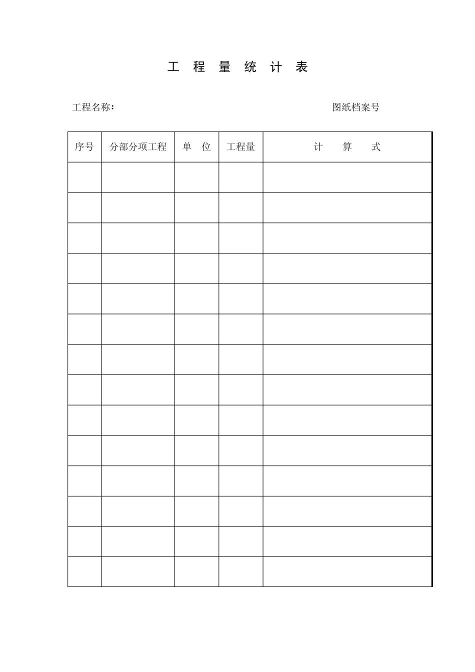 管道工程预算表格_第1页