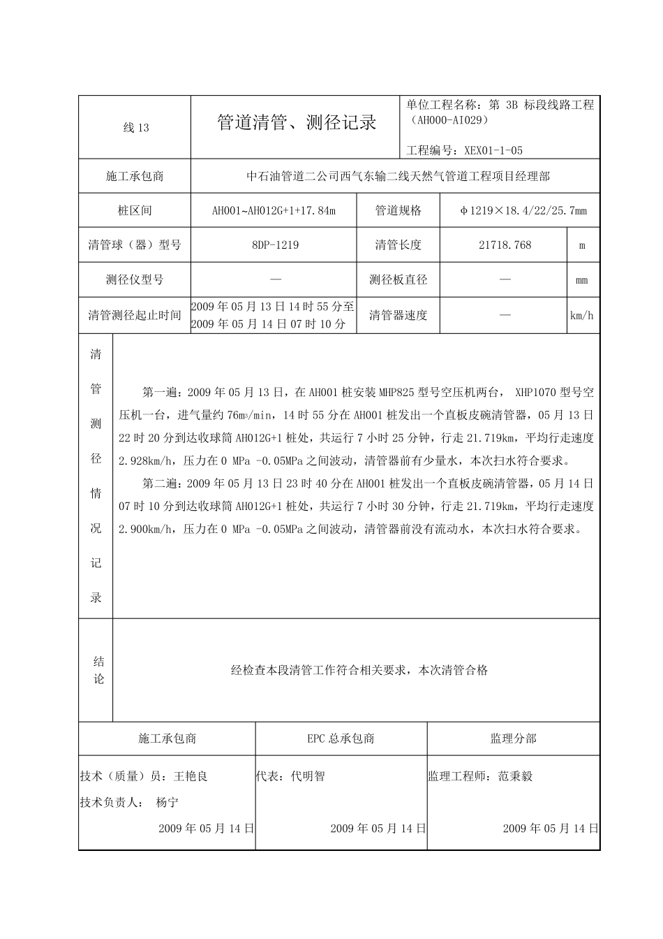 管道清管测径记录_第3页