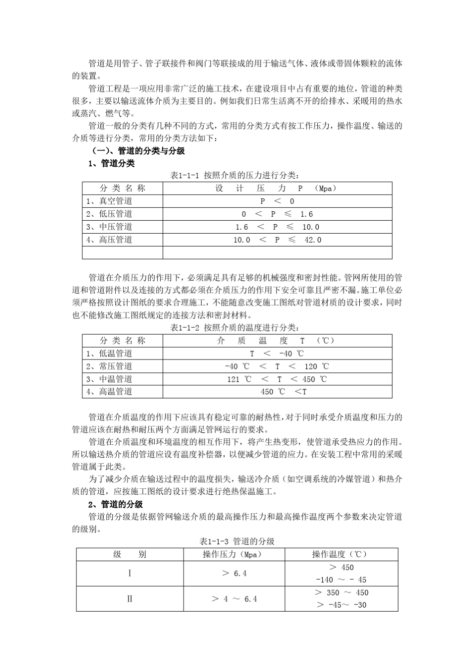 管道的分类与分级_第1页