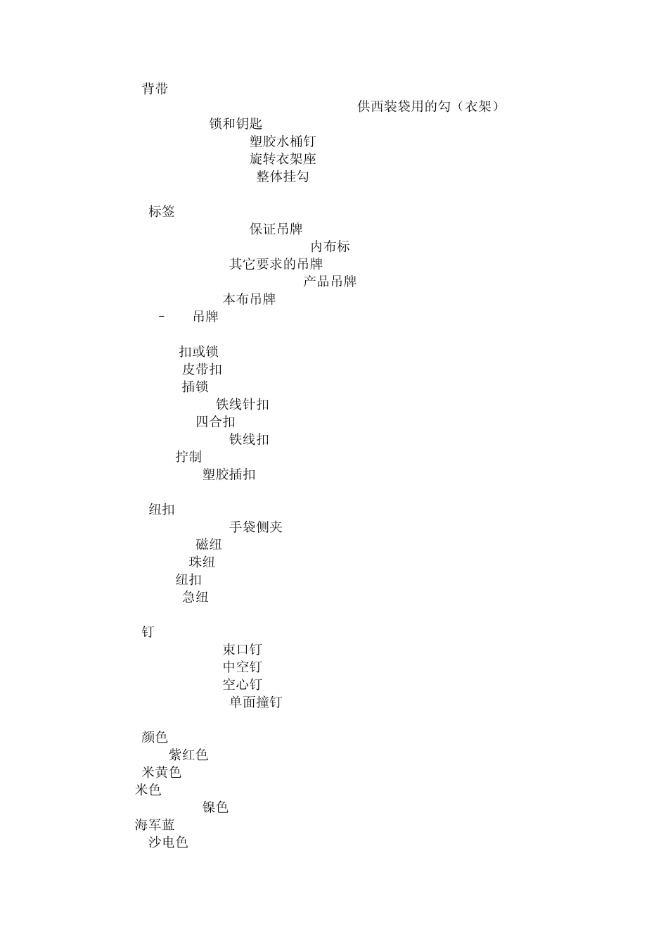 箱包类英语中英文对照_第3页