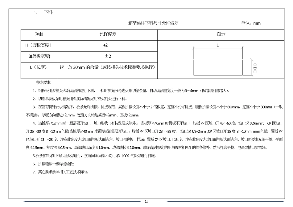 箱型梁、柱制作工艺卡_第2页
