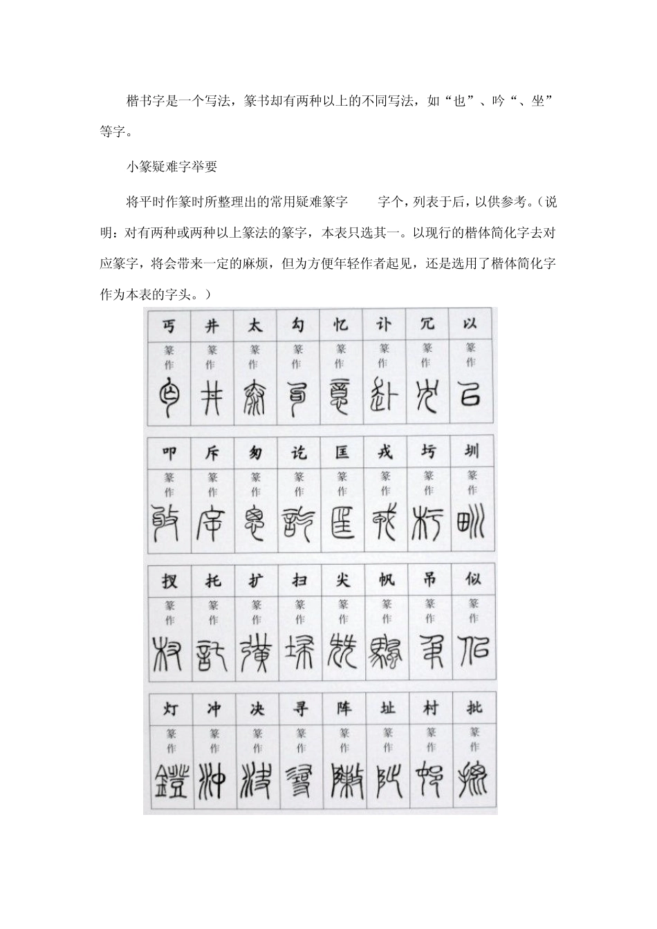 篆书特殊字写法举要_第2页