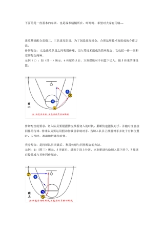 篮球基本战术基本配合