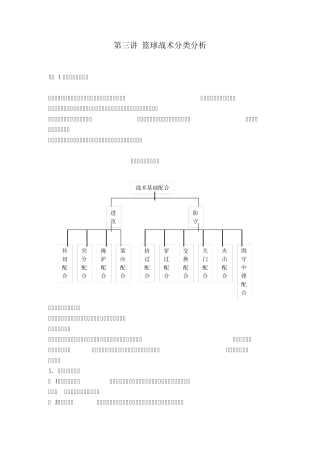 篮球战术分类分析