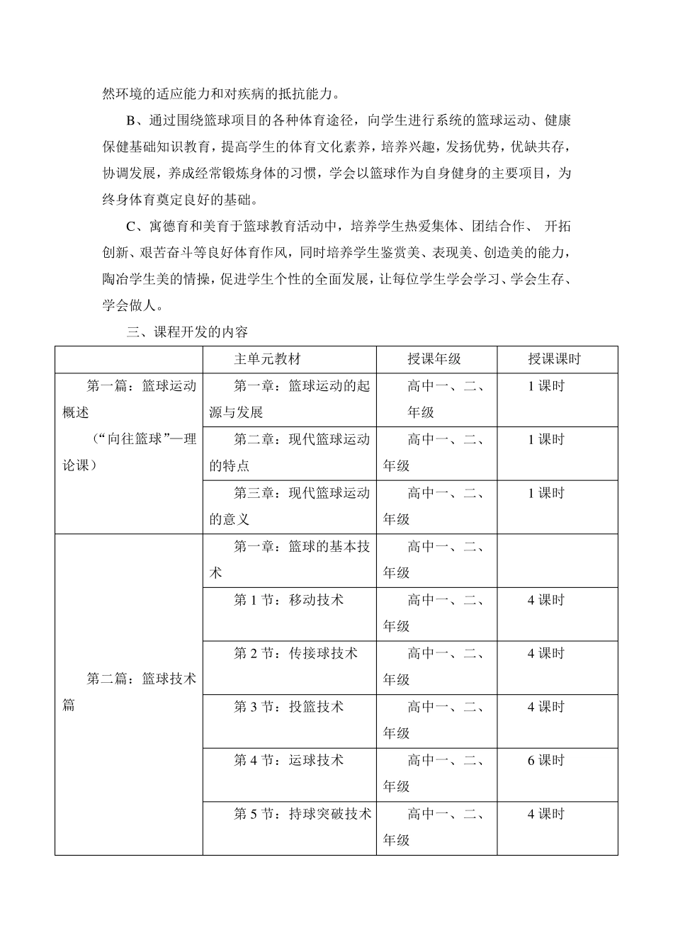 篮球校本课程计划1_第3页