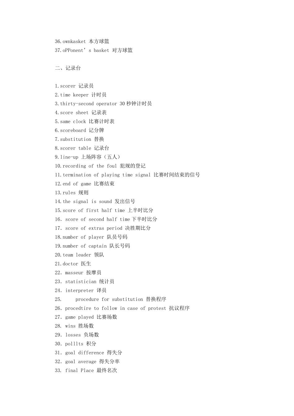 篮球英语单词_第2页