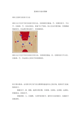 篮球防守战术图解
