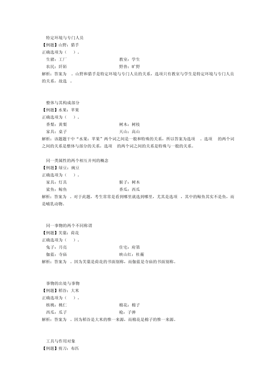 类比推理14种典型例题解析+强化练习题_第2页