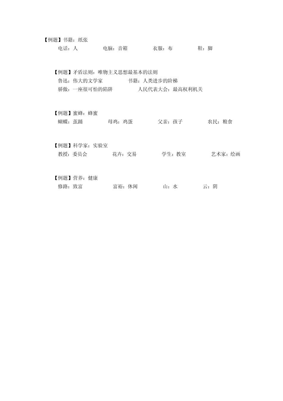 类比推理习题精解原件_第1页