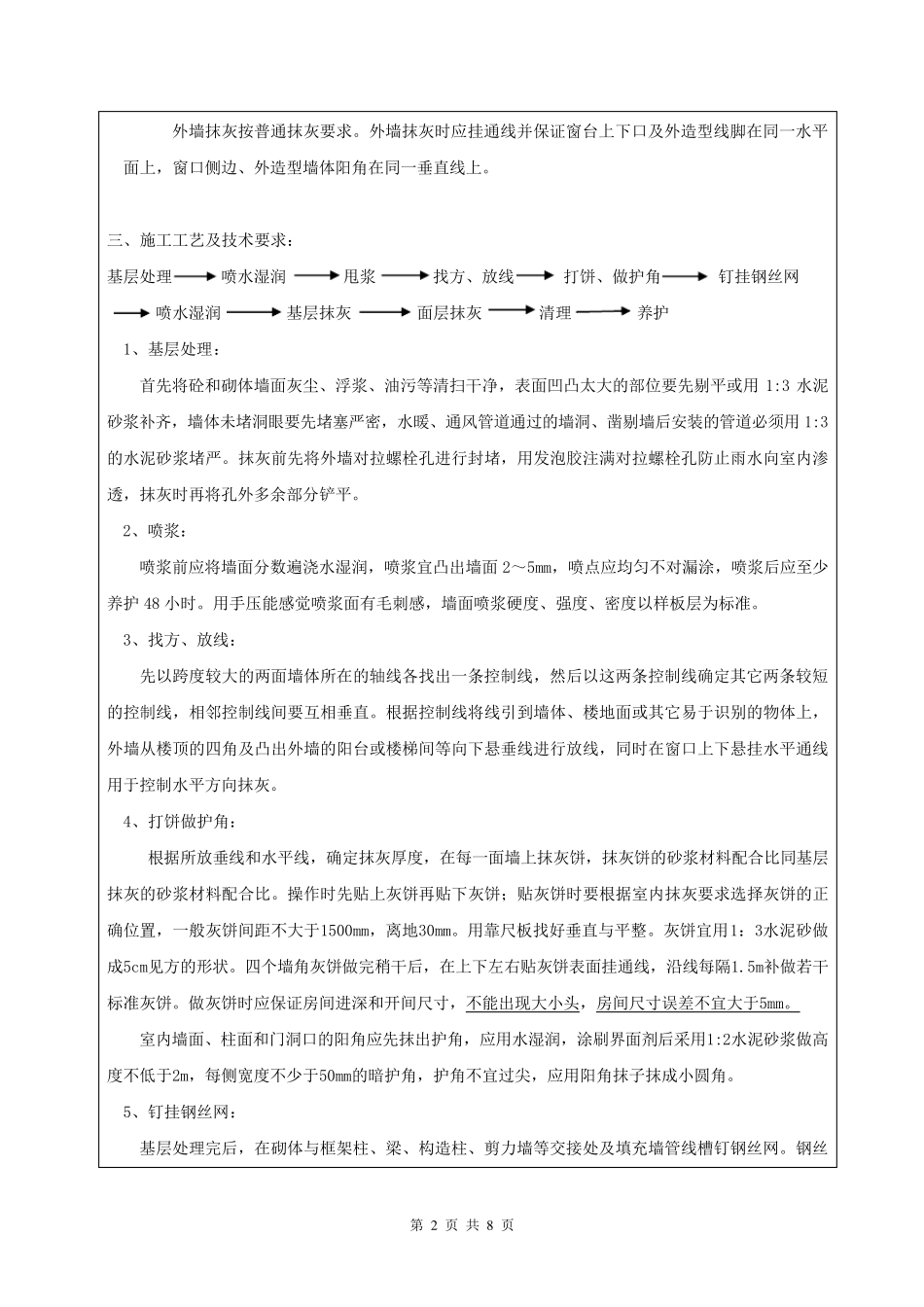 粉刷工程技术交底_第2页