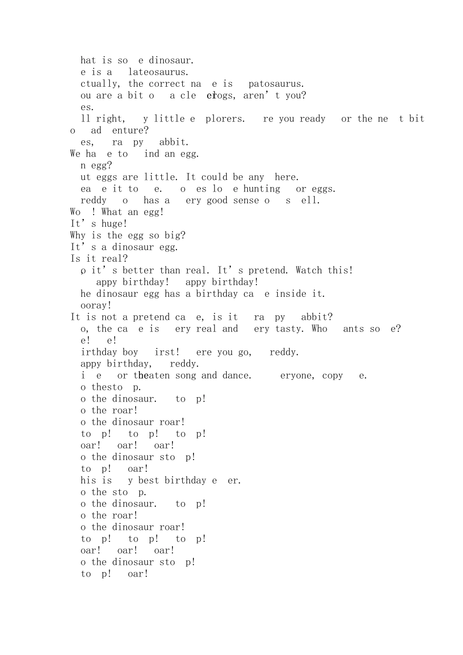 粉红小猪妹Peppapig第四季的字幕英语翻译字母全集文本字幕41626字幕_第2页