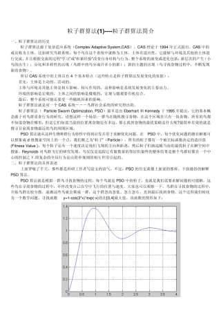 粒子群算法详解matlab代码