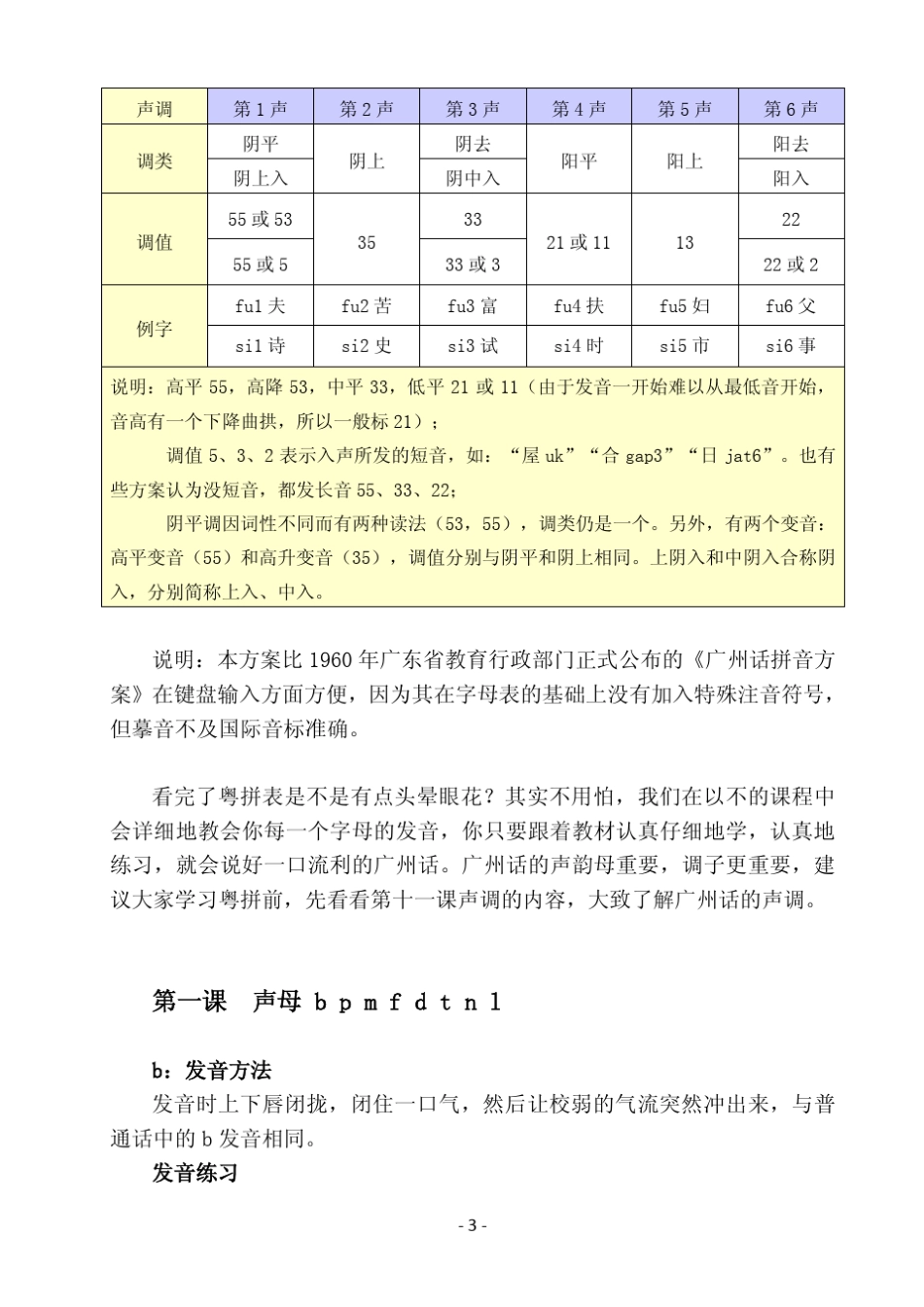 粤语入门速成班(基础篇)_粤拼版_第3页