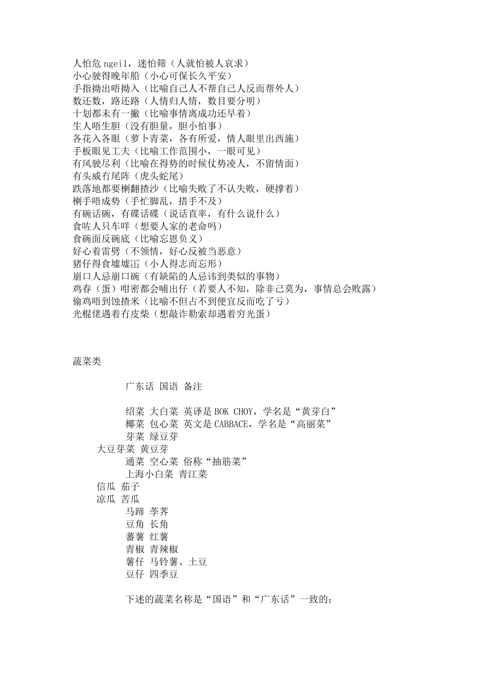 粤语普通话日常口语对照_第2页