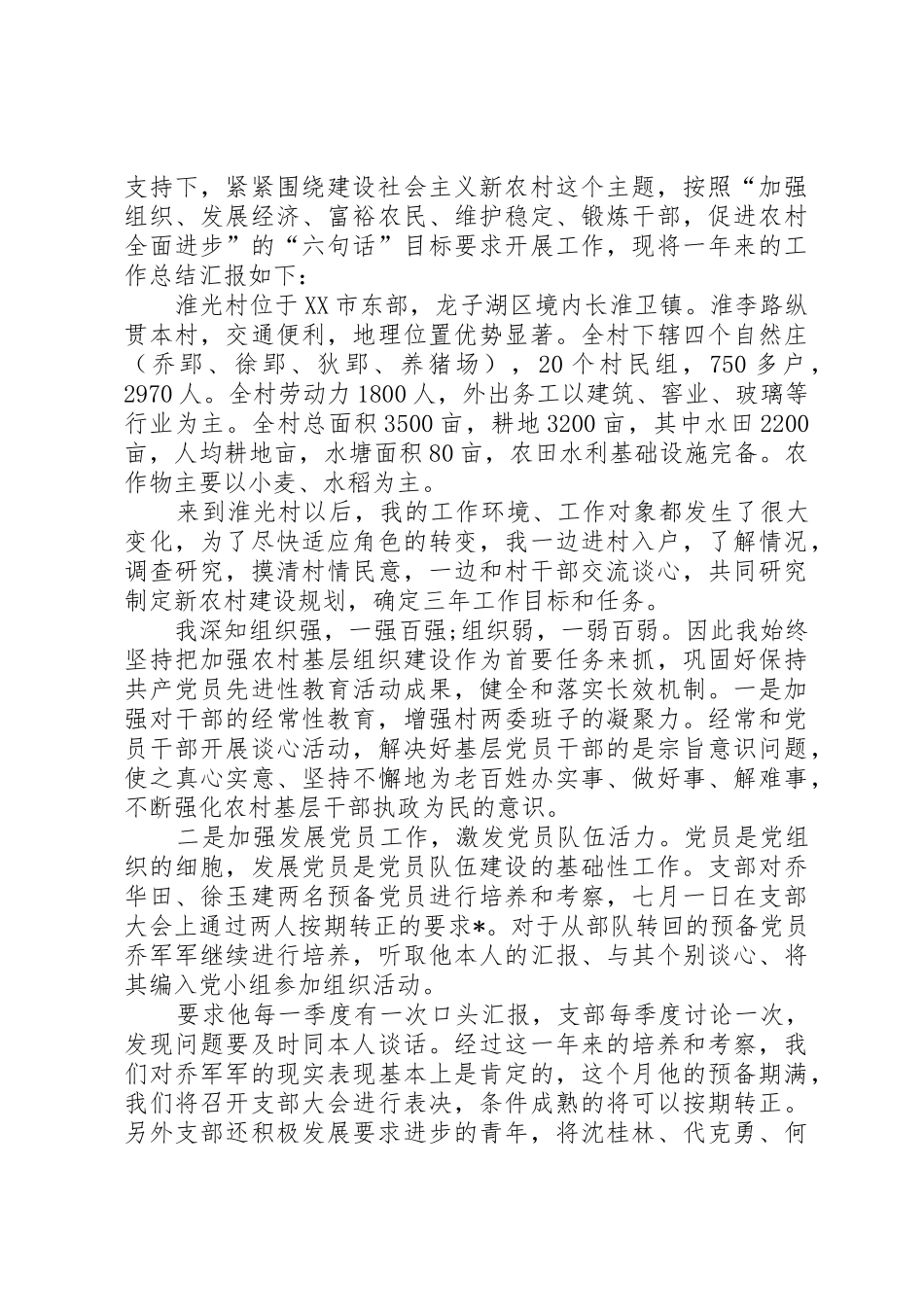 XX村书记述职_第3页