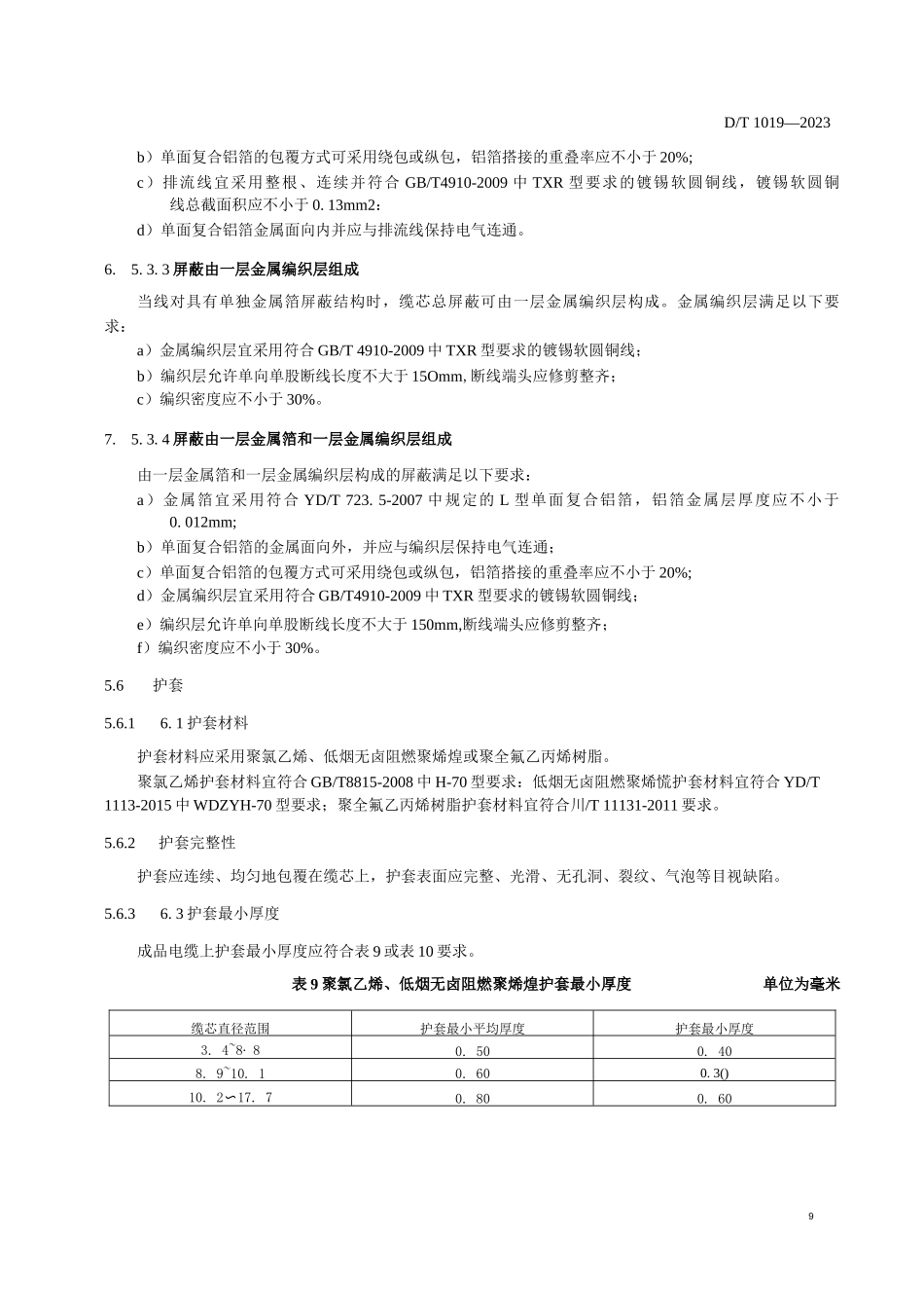 数字通信用聚烯烃绝缘水平对绞电缆_第3页