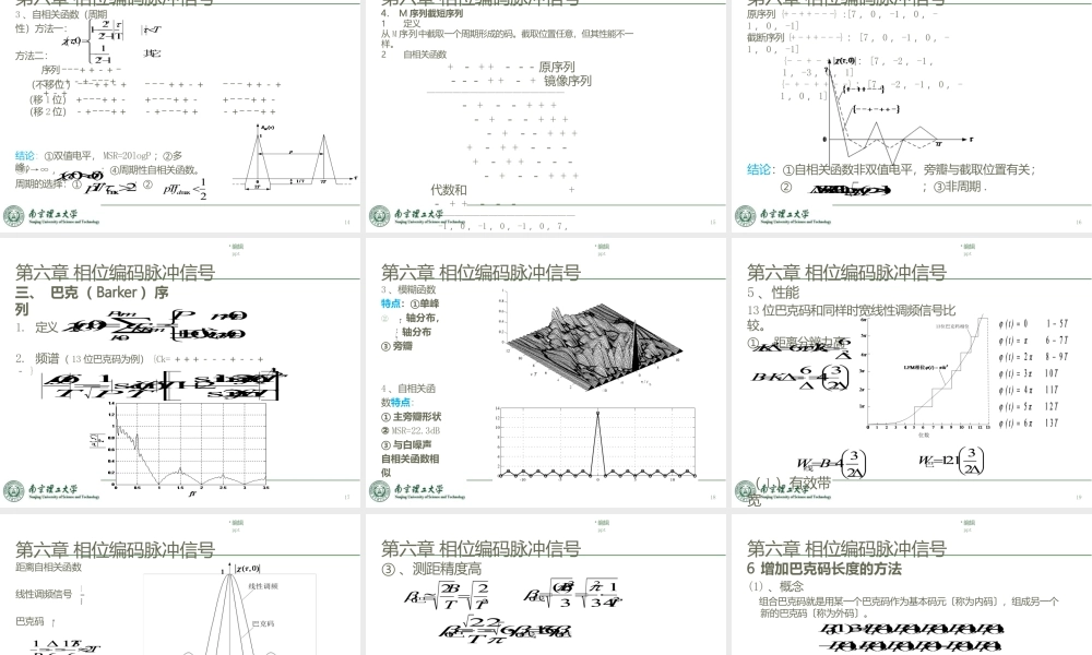 雷达信号分析与处理第六章