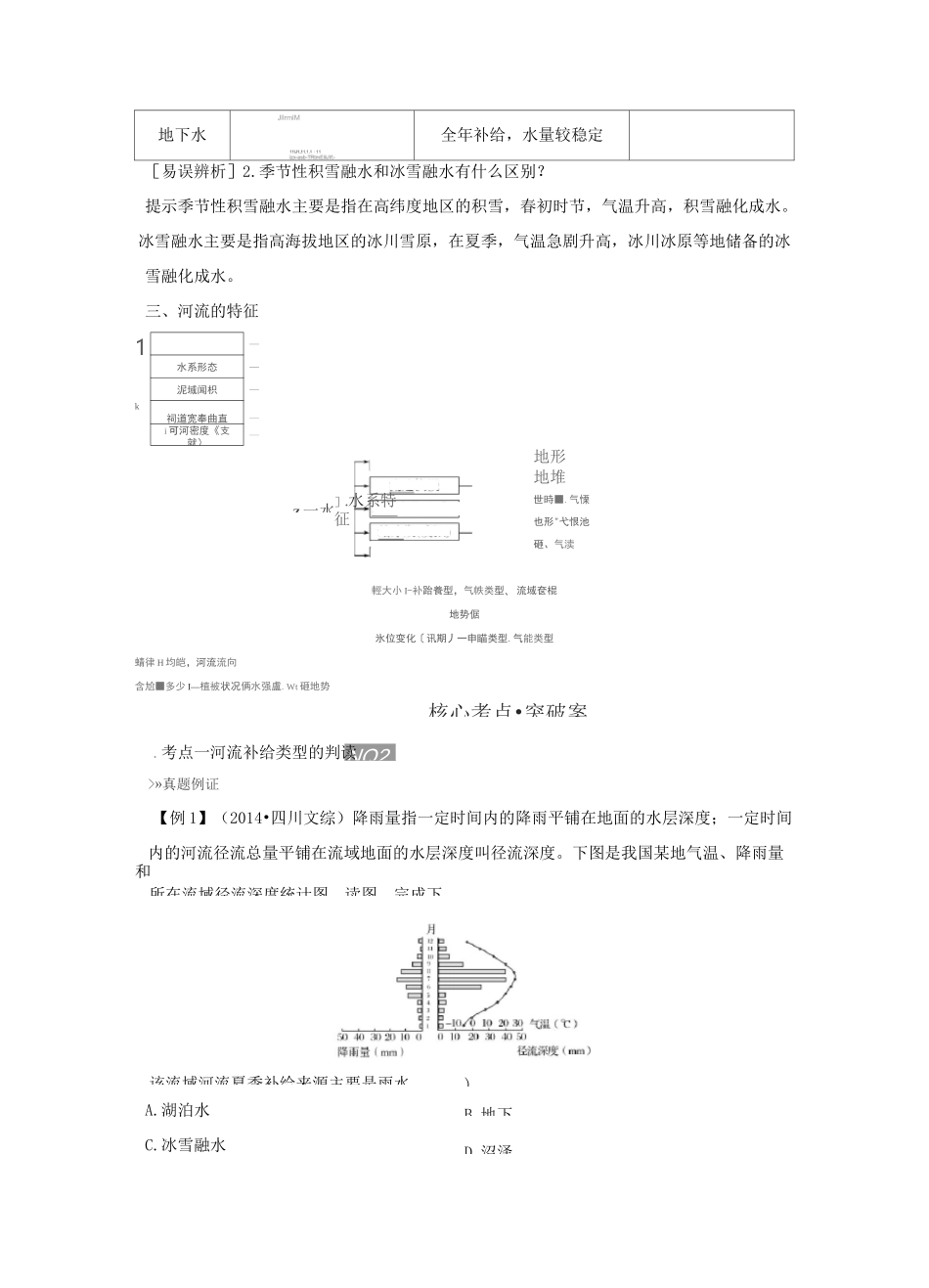 (四川专用)2020版高考地理第四单元地球上的水第14讲陆地水体之间的相互关系教案新人教版_第3页