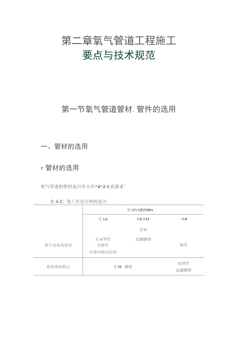 氧气管道施工要点与技术规范_第1页