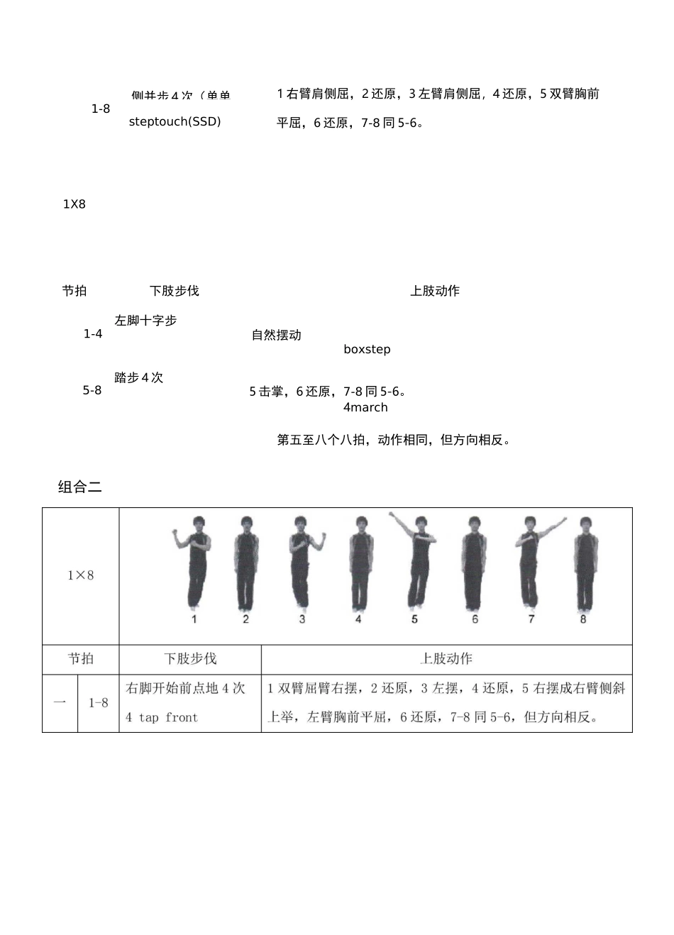 全国健美操大众锻炼标准第三套大众一级动作图解_第2页