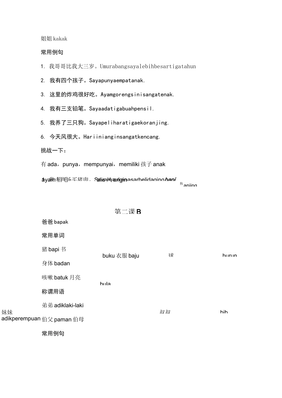 基础印尼语一学就会(印尼语发音与简单26课)_第2页