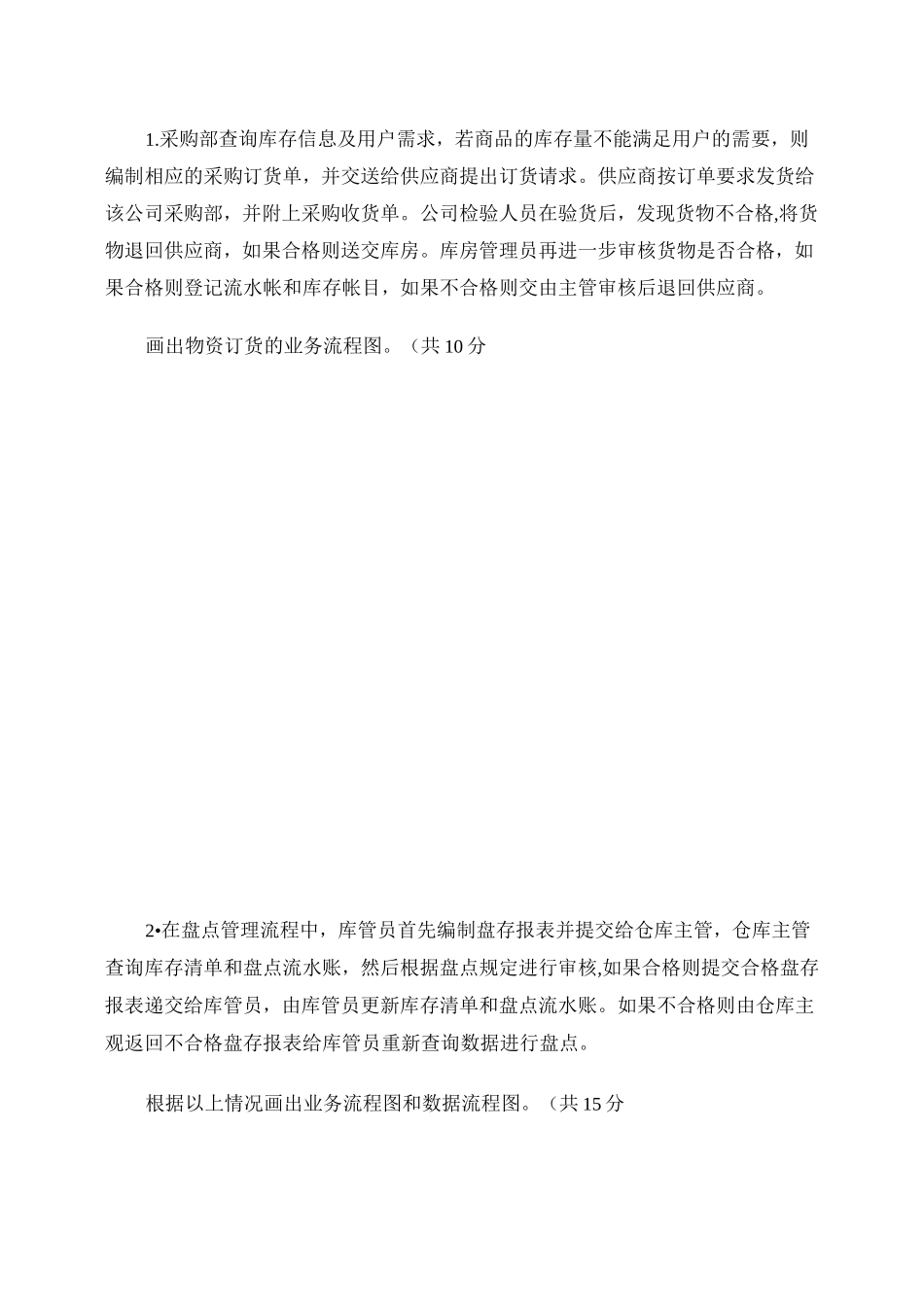 管理信息系统数据流程图和业务流程图和E-R图._第1页