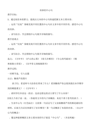 1_奇妙的中心句张兵