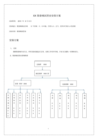 开业前安保方案模板x