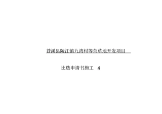 开发项目比选申请书