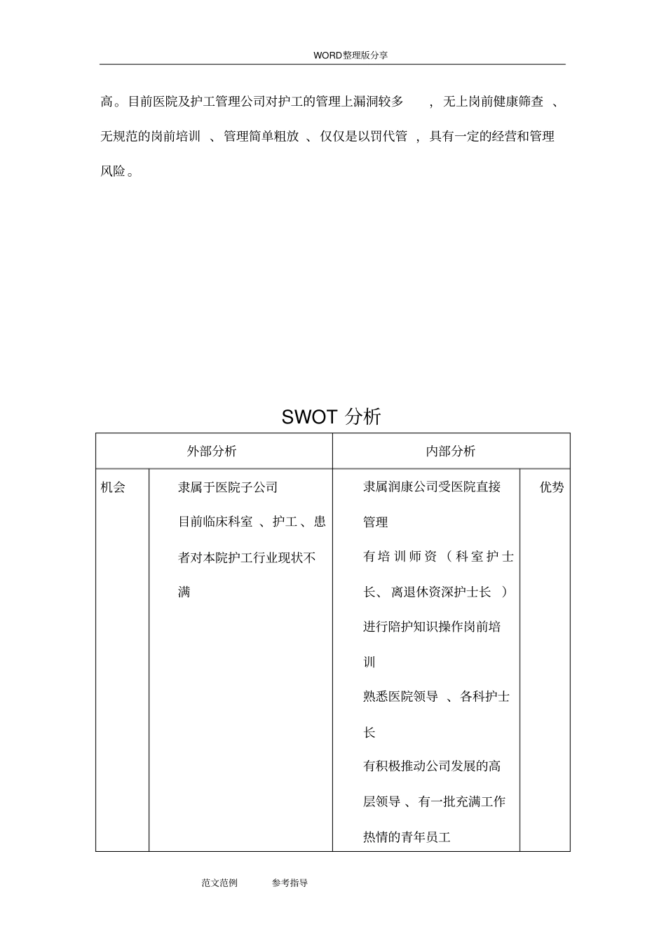 开展陪护服务中心实施计划书0_第3页