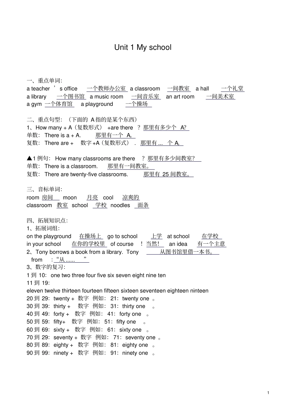 开心学英语四年级下册知识点汇总精华良心出品必属精品_第1页