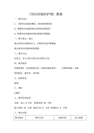 异位妊娠护理系列